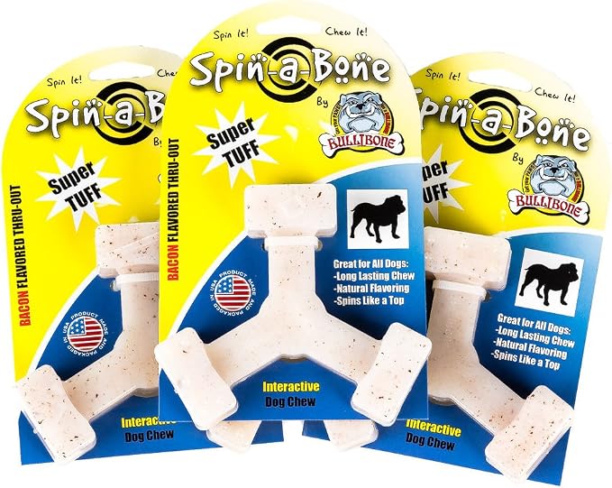 Bullibone Nylon Dog Chew Toy Spin-a-Bone by Bullibone+Pet+Products+LLC