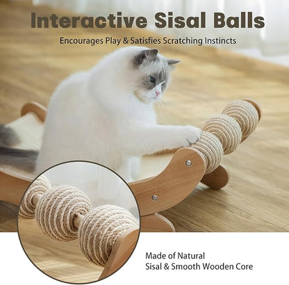 Cat Scratcher with Sisal Ball, Durable Cat Beds with Hammock - Image 5