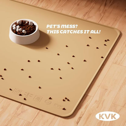 Extra Extra Large Silicone Dog Food Mat 39.4×43.3in and 128oz Silicone Bag Set - Image 5