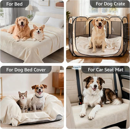 LOOBANI Waterproof Dog Blanket for Couch: Reversible Flannel Bed Blanket for - Image 5