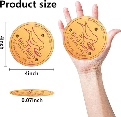 2 Pcs Bird Bath Copper Disk, 2mm Thick Reinforced Copper Cleaning Disk - Image 7