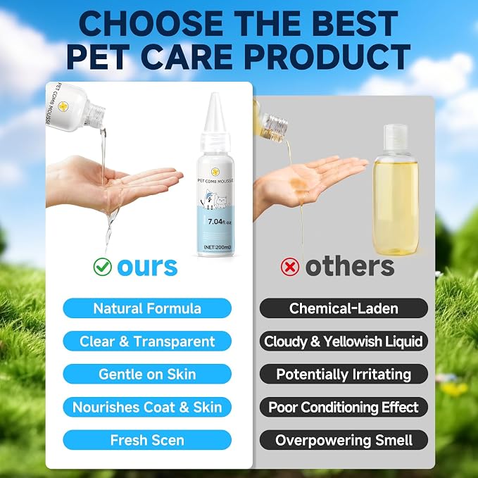Pet Steam Brush Spray Refill for Dogs & Cats – Concentrated Waterless Shampoo - Image 4