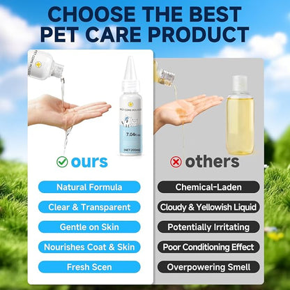 Pet Steam Brush Spray Refill for Dogs & Cats – Concentrated Waterless Shampoo - Image 4