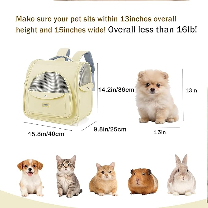 Cat Carrier Backpack, Large Space Animal Carrier Backpacks - Image 2