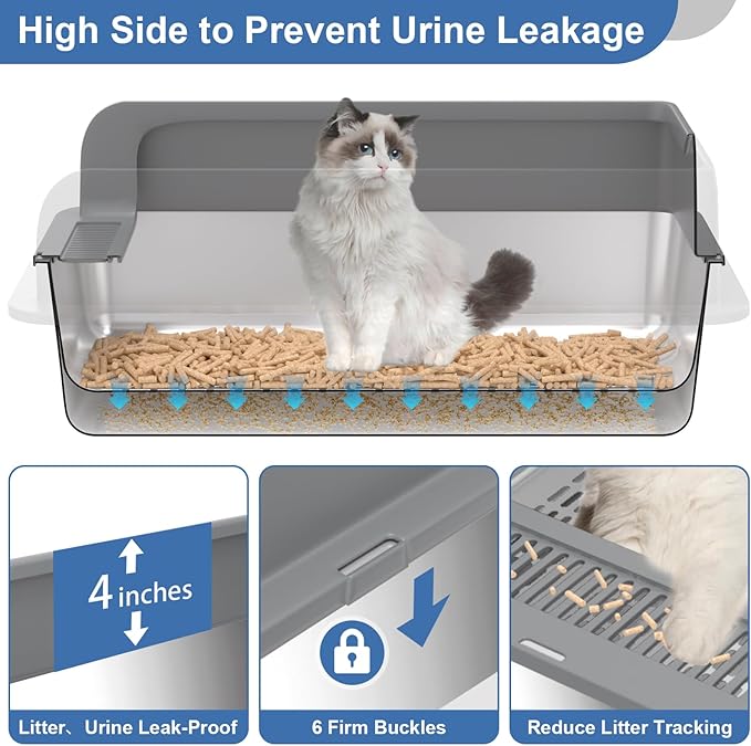 XXXL Stainless Steel Sifting Litter Box - Image 4