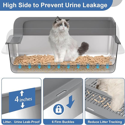XXXL Stainless Steel Sifting Litter Box - Image 4