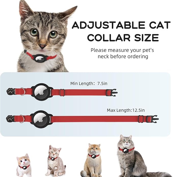 AirTag Cat Collars, Stretchy Collar - Image 6