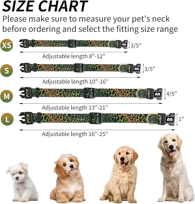 QQPETS Adjustable Soft Dog Collar: Print Flower Pink Multicolor Cute Patterns - Image 6