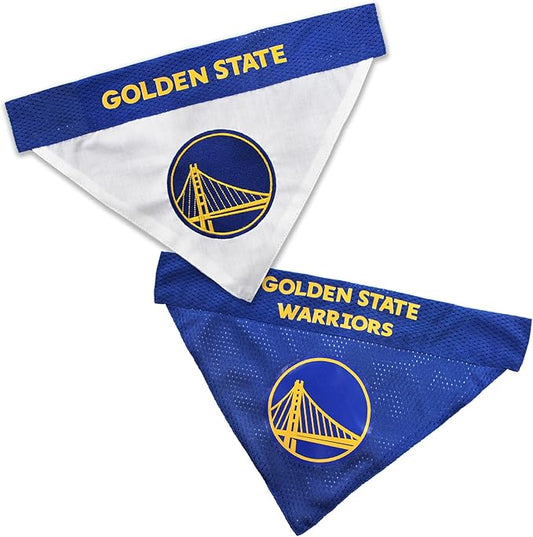 Pets First NBA Golden State Warriors Reversible Bandana Size XX-Large by PETSFIRST