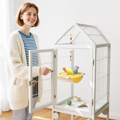 Mygeromon Bird Bed Hammock for Cage Parakeet Sleeping Hut Winter for - Image 7