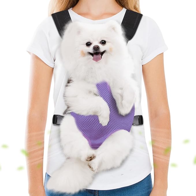 Pet Carrier Backpack, Hands-Free Adjustable Dog Front Carrier Legs Out & by Hpetppy