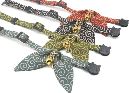 PetSoKoo Bunny Ears Cat Collar, Japan Lucky ‘開三運’ Charm. Safety Breakaway - Image 3