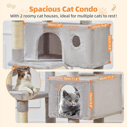 Taoqimiao Cat Tree 71-Inch, Cat Tower - Image 5