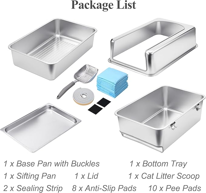 8" Sifting Pull-Out Cat Litter Box - Image 4