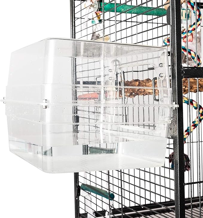 Colorday Large Bird Bath for Cage, Parrot Bath for Parakeet, African Grey - Image 3