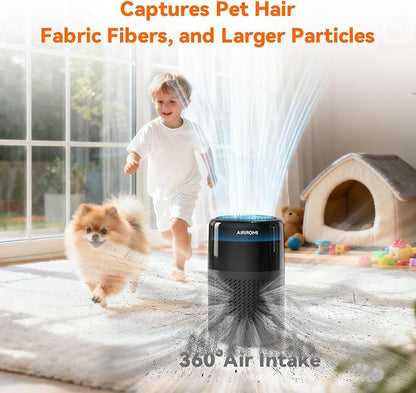 AIRROMI HEPA Air Purifier for Bedroom&Home, Pet Air Purifier for Home Pets - Image 3