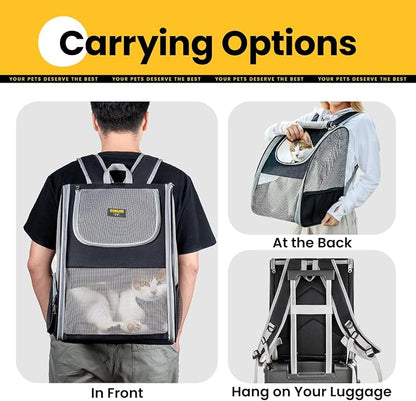 Cat Backpack Carrier for Small Dogs and Cats Fit Up to 15 Lbs, Small Dog - Image 8
