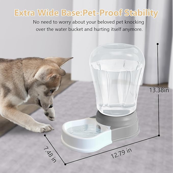 1.6 Gallon Automatic Dog Water Dispenser, Large Capacity Gravity Pet Water Bowl - Image 3