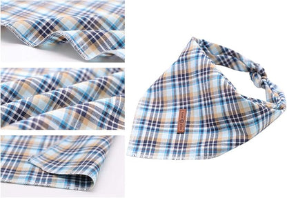 Lionet Paws Dog Bandana Washable Cotton Handkerchief Scarf Triangle Bandana - Image 2