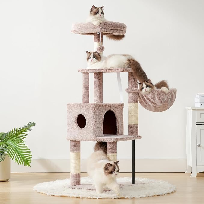 Heybly Cat Tree, 49.2 Inches Cat Tower - Image 7