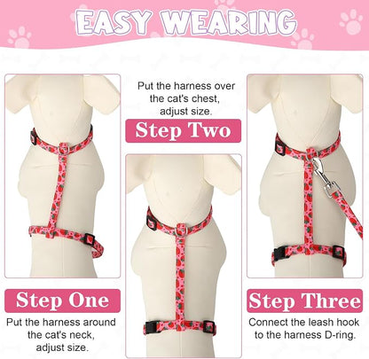2 Pack Cat Harness and Leash, Escape Proof Adjustable Cat Harness - Image 5