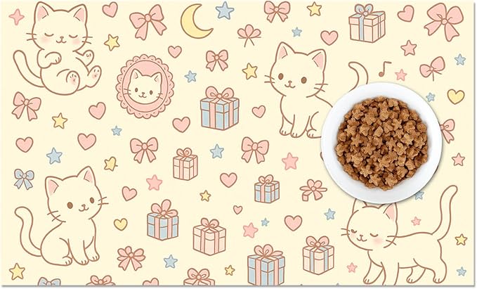 Cute Cat Pet Feeding Mat Adorable Kitten Food Placemat - Image 8