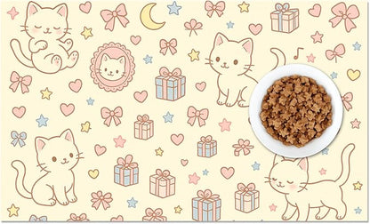 Cute Cat Pet Feeding Mat Adorable Kitten Food Placemat - Image 8