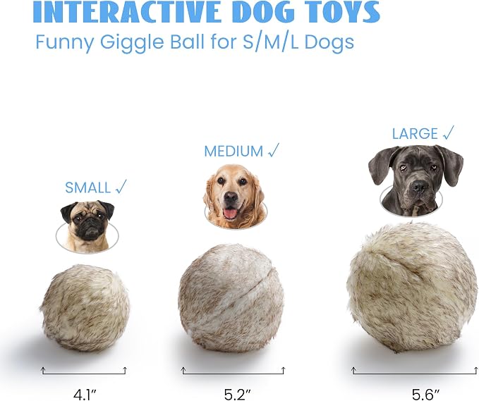 Nocciola Wobble Giggle Ball for Dogs, Interactive Dog Toys for Boredom - Image 5