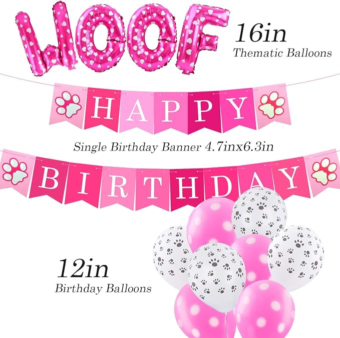 AROIC Dog Birthday Bandana Set, Pet Party Decorations Kit - Image 4