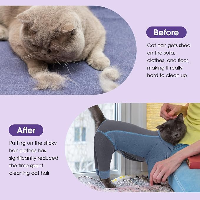 SUNFURA Hair Sticky Cat Clothes, Cat Sweater - Image 4