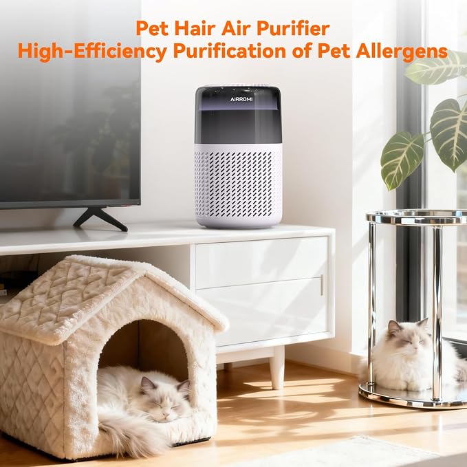 AIRROMI HEPA Air Purifier for Bedroom&Home, Pet Air Purifier for Home Pets - Image 9