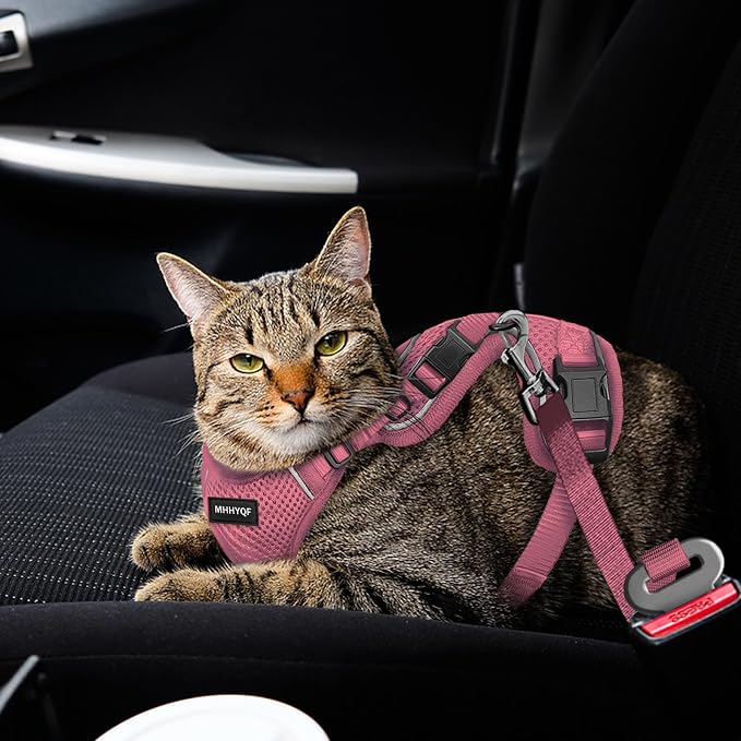 Cat Harness and Leash Set for Walking Escape Proof, Improved Four Place - Image 4