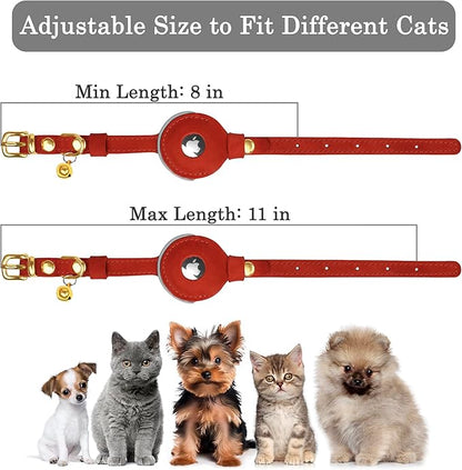 OOPSDOGGY Reflective Leather AirTag Cat Collar - Image 4