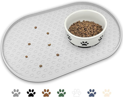 KPWACD Dog Food Mat Anti-Slip Bowl Mats by KPWACD