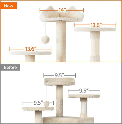 Yaheetech 70in Multi-Level Cat Tree Tall Cat Tower Cat Furniture - Image 6