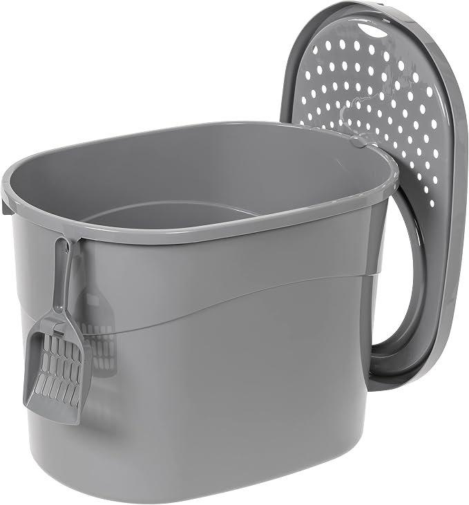 Amazon Basics Large Cat Litter Box - Image 4