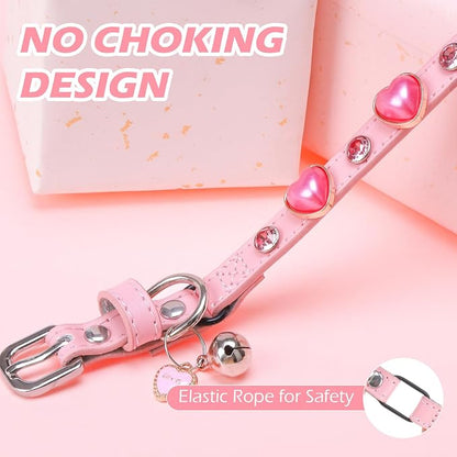 EXPAWLORER Valentine's Day Leather Cat Collar - Image 5