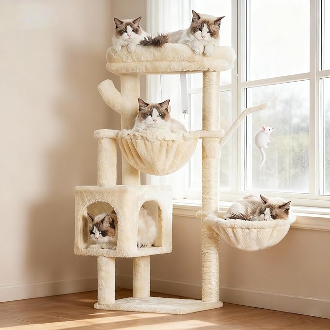 Heybly Cat Tree, 39.4 Inches Tower Condo by HEYBLY