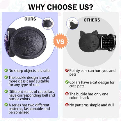 Breakaway Cat Collars for Girl Boy Cats, Spring Summer All Weather Cat Collar - Image 5