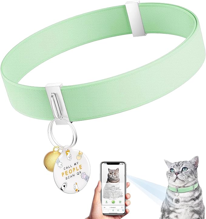 Cat Collar with Bell for Girl & Boy Cats by Sucegi