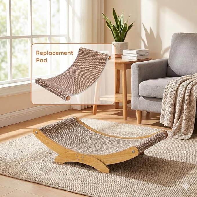 Sisal Cat Scratcher Bed Replacement Mat, Applicable Product Dimensions: 23.6" L - Image 2