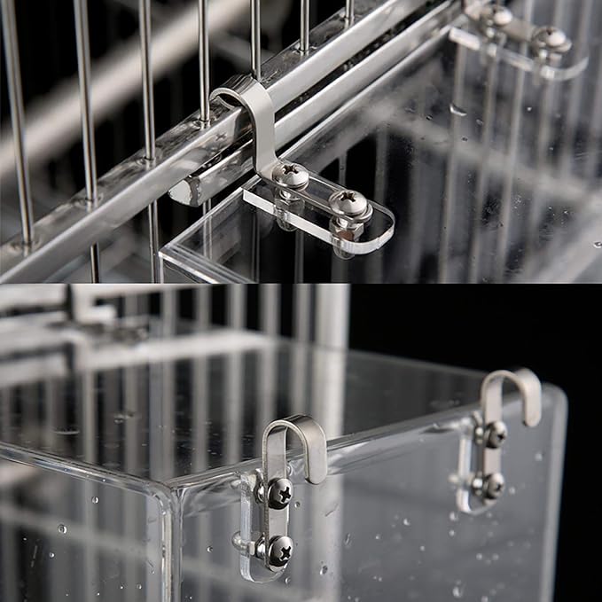Bird Bath Cage, Cleaning Pet Supplies Cockatiel Bird Bathtub - Image 4