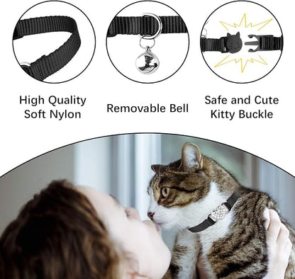 2 Pcs Cat Collars Heart Bling Breakaway - Image 4