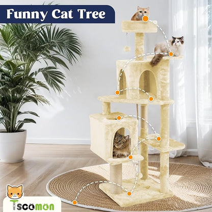 58.5inch Large Cat Tree Tower Condo - Image 2