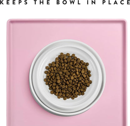 CatGuru Cat Food Mat, Small & Large Pet Feedingd Mat, 100% Waterproof Cat Mats - Image 5