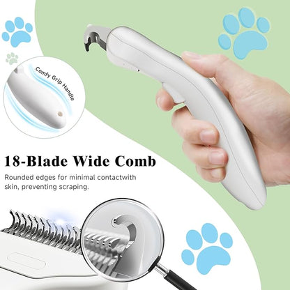 Pet Steam Brush for Dog & Cat – shower bath brush – Steam for Shedding & - Image 8