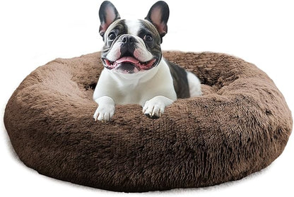 JOLLYVOGUE Calming Dog Bed Medium Size Dog, Anti-Anxiety Donut Medium Pet Bed by JOLLYVOGUE