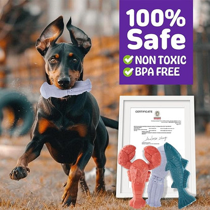 Dog Toys for Aggressive Chewers, 3 Pack Indestructible Dog Chew Toys, Super - Image 6