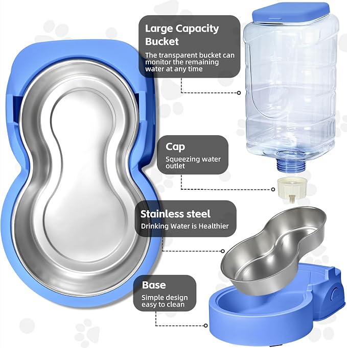 HWONMTE Portable Automatic Cat Feeder and Water Dispenser - Image 3