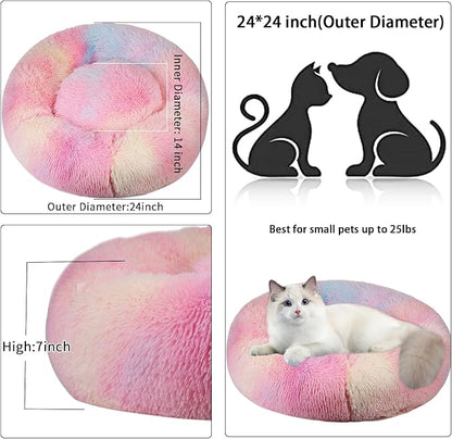 Cat Beds for Indoor Cats, 24 Inch Dog Bed for Small Melium Large Dogs, - Image 5